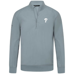 Philadelphia Phillies Levelwear Upright Insignia Tri-Blend Quarter-Zip Pullover Outlet