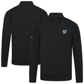 Washington Nationals Levelwear Upright Insignia Tri-Blend Quarter-Zip Pullover Outlet