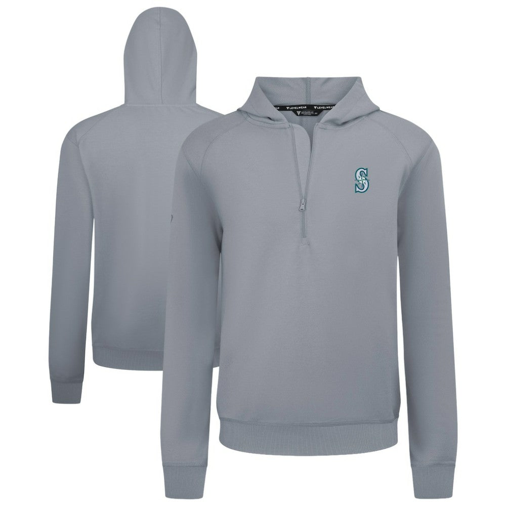 Seattle Mariners Levelwear Technic Insignia Quarter-Zip Hoodie Outlet