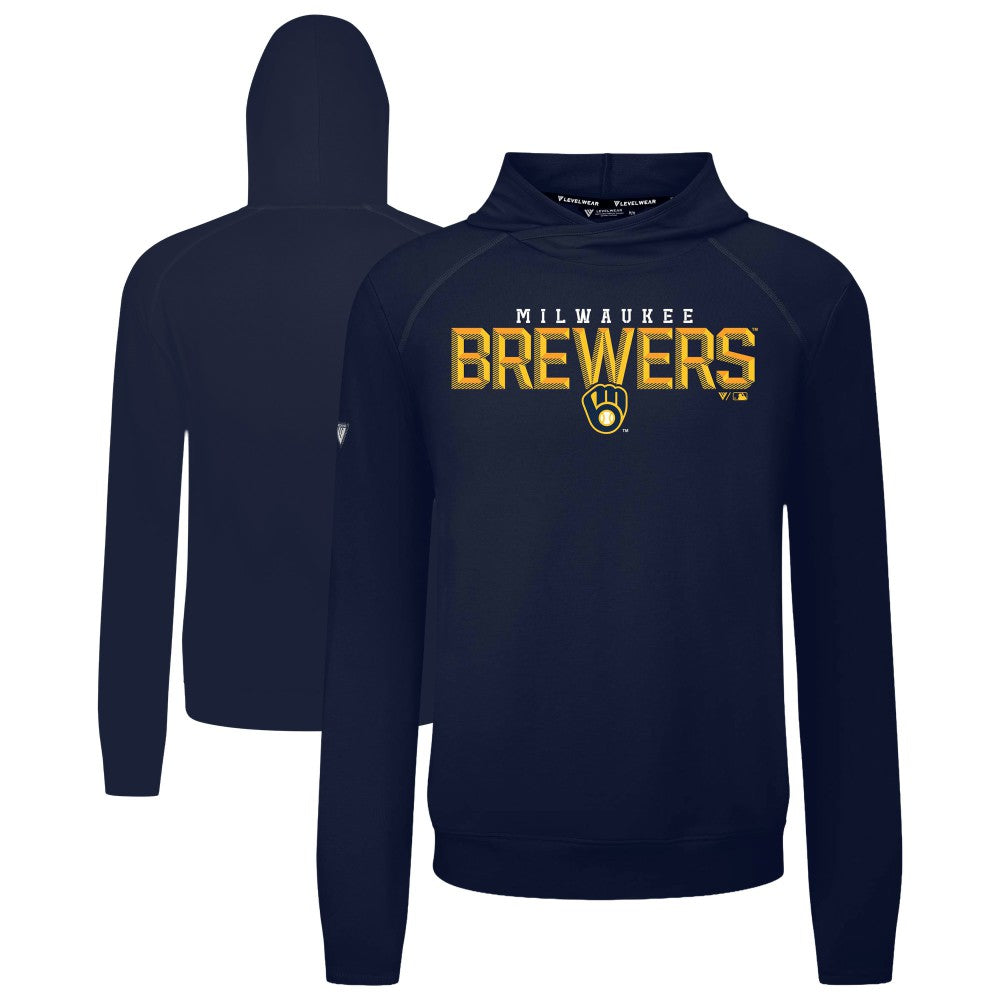 Milwaukee Brewers Levelwear Mandate Carve Tri-Blend Hoodie Near Me