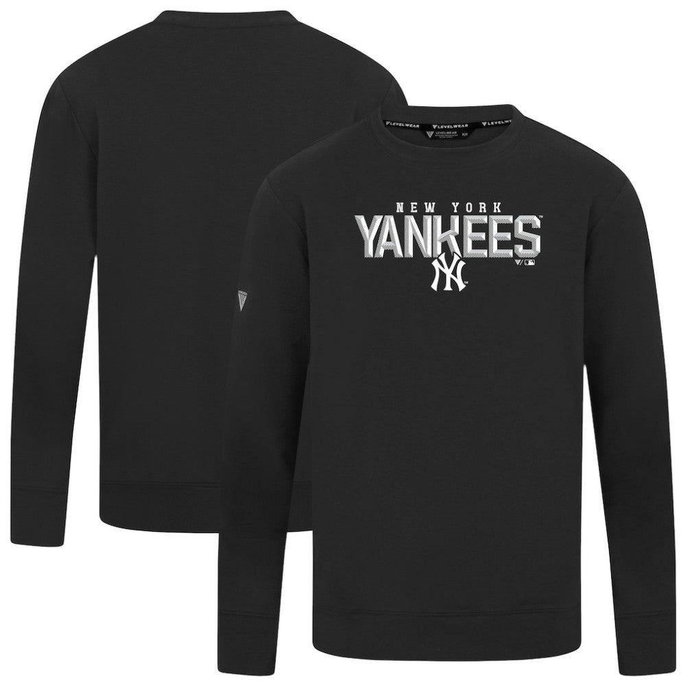 New York Yankees Levelwear Mandate Carve Tri-Blend Sweatshirt Outlet