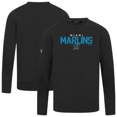 Miami Marlins Levelwear Mandate Carve Tri-Blend Sweatshirt Outlet