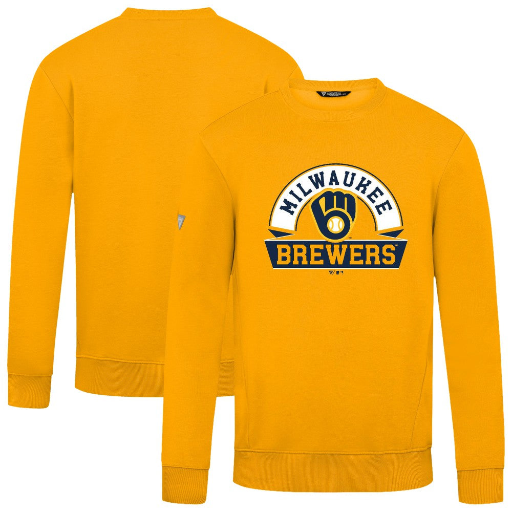 Milwaukee Brewers Levelwear Zane Banner Arch Sweatshirt for sale
