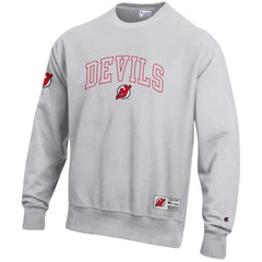 New Jersey Devils Champion Reverse Weave Fleece Sweatshirt - Gray | NHL on sale