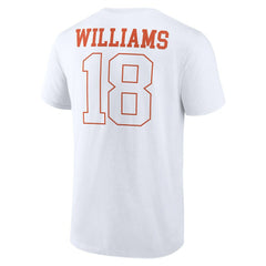 Caleb Williams Chicago Bears Outline Player T-Shirt - White - NFL