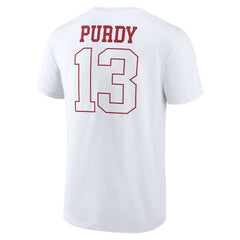 Brock Purdy San Francisco 49ers Outline Player T-Shirt - White - NFL