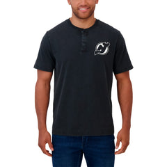 New Jersey Devils Darius Rucker Collection by Fanatics Fanatics Fest Washed Henley T-Shirt - Black | Fanatics online