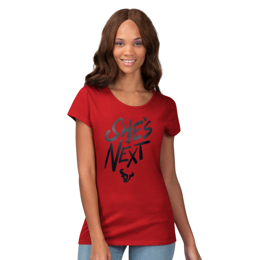 Houston Texans G-III 4Her by Carl Banks Women's She's Next Endzone T-Shirt - Red - NFL