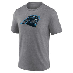 Carolina Panthers Heritage Custom Name & Number Tri-Blend T-Shirt - Gray - NFL