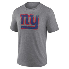 New York Giants Heritage Custom Name & Number Tri-Blend T-Shirt - Gray - NFL