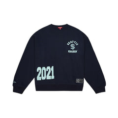 Seattle Kraken Mitchell & Ness Women's Vintage Crewneck Sweatshirt - Deep Sea Blue | NHL Lifestyle