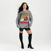 Kansas City Chiefs Gameday Couture Women's Oversized Sweet Victory Corded Sweatshirt - Gray - NFL