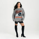 Chicago Bears Gameday Couture Women's Oversized Sweet Victory Corded Sweatshirt - Gray - NFL