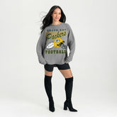 Green Bay Packers Gameday Couture Women's Oversized Sweet Victory Corded Sweatshirt - Gray - NFL