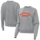 Cleveland Browns Antigua Women's Victory Sweatshirt - Heather Gray - NFL