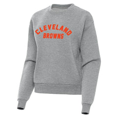 Cleveland Browns Antigua Women's Victory Sweatshirt - Heather Gray - NFL