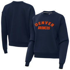 Denver Broncos Antigua Women's Victory Sweatshirt - Navy - NFL