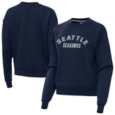 Seattle Seahawks Antigua Women's Victory Sweatshirt - Navy - NFL