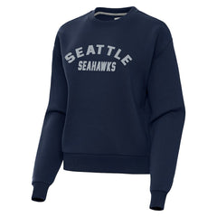 Seattle Seahawks Antigua Women's Victory Sweatshirt - Navy - NFL