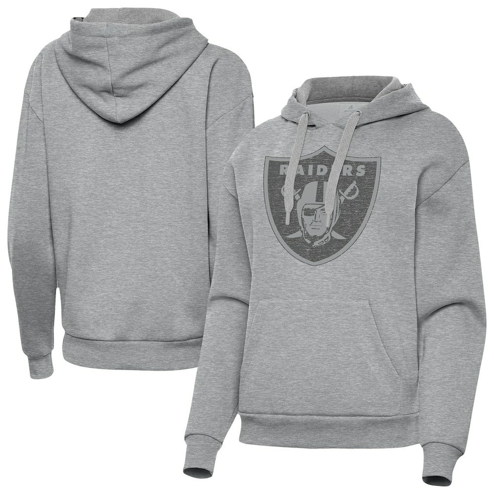 Las Vegas Raiders Antigua Women's Victory Hoodie - Heather Gray - NFL
