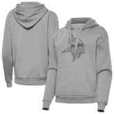 Minnesota Vikings Antigua Women's Victory Hoodie - Heather Gray - NFL