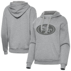 San Francisco 49ers Antigua Women's Victory Hoodie - Heather Gray - NFL