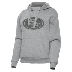 San Francisco 49ers Antigua Women's Victory Hoodie - Heather Gray - NFL