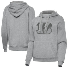 Cincinnati Bengals Antigua Women's Victory Hoodie - Heather Gray - NFL