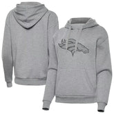 Denver Broncos Antigua Women's Victory Hoodie - Heather Gray - NFL