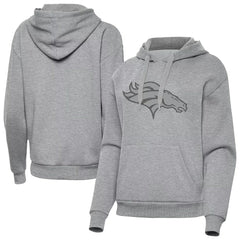 Denver Broncos Antigua Women's Victory Hoodie - Heather Gray - NFL