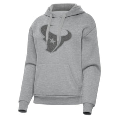 Houston Texans Antigua Women's Victory Hoodie - Heather Gray - NFL