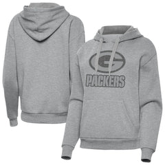 Green Bay Packers Antigua Women's Victory Hoodie - Heather Gray - NFL