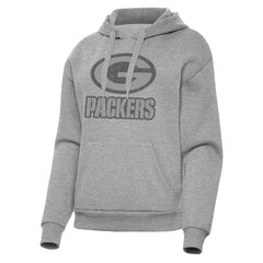 Green Bay Packers Antigua Women's Victory Hoodie - Heather Gray - NFL