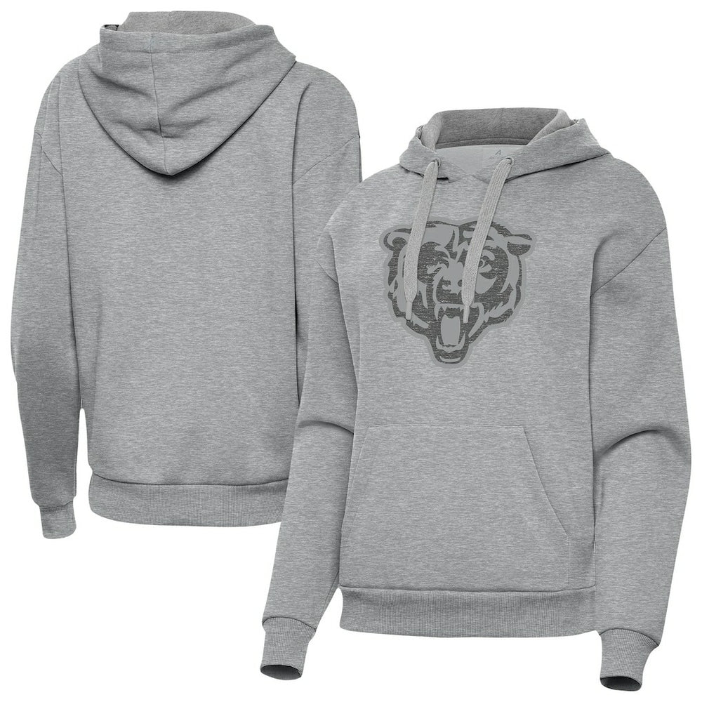 Chicago Bears Antigua Women's Victory Hoodie - Heather Gray - NFL
