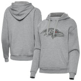 Baltimore Ravens Antigua Women's Victory Hoodie - Heather Gray - NFL