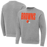 Cleveland Browns Antigua Victory Sweatshirt - Heather Gray - NFL