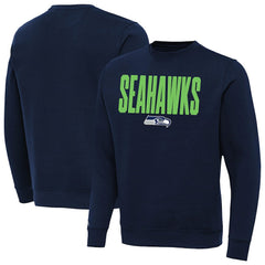 Seattle Seahawks Antigua Victory Sweatshirt - Navy - NFL