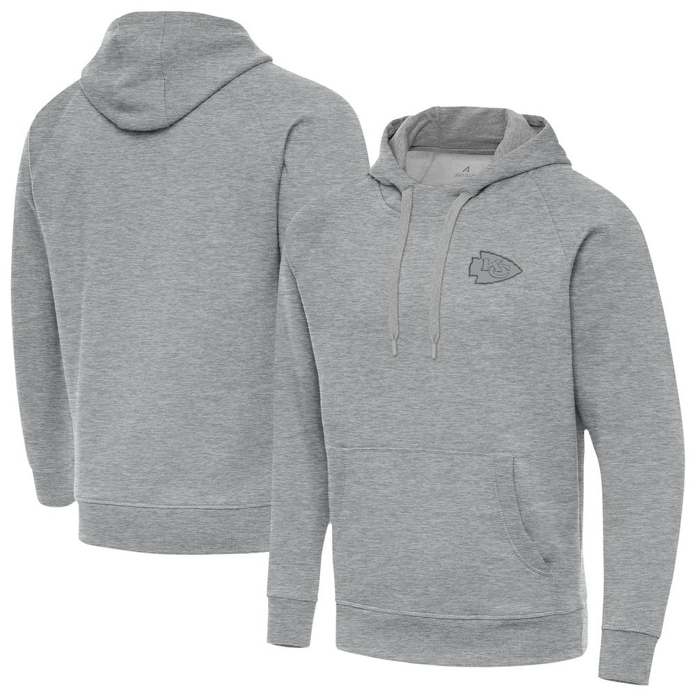 Kansas City Chiefs Antigua Victory Hoodie - Heather Gray - NFL