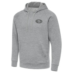 San Francisco 49ers Antigua Victory Hoodie - Heather Gray - NFL