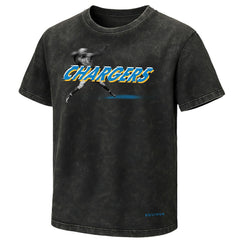 Los Angeles Chargers EQUIHUA Retro T-Shirt - Black - NFL