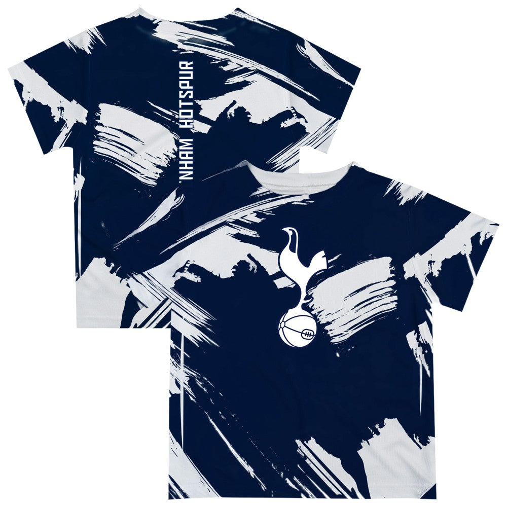 Tottenham Hotspur Vive La Fete Youth Paint Brush T-Shirt Navy