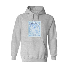 Diego Maradona Argentina National Team Vive La Fete Women's Vintage Stamp Pullover Hoodie Gray