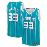 Fanatics Liam McNeeley Charlotte Hornets Fast Break Replica Jersey Teal Icon Edition