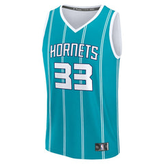Fanatics Liam McNeeley Charlotte Hornets Fast Break Replica Jersey Teal Icon Edition
