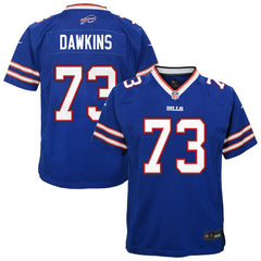 Dion Dawkins Buffalo Bills Youth Team Game Jersey - Royal - Nike