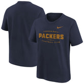 Green Bay Packers Youth Sideline Alt Pack T-Shirt - Navy - Nike