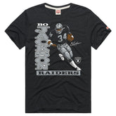 Bo Jackson Las Vegas Raiders Homage Unisex Retired Player Classic Caricature T-Shirt - Charcoal - NFL
