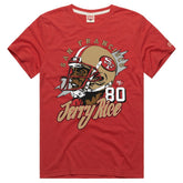 Jerry Rice San Francisco 49ers Homage Unisex Retired Player Classic Caricature T-Shirt - Scarlet - NFL