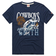 Emmitt Smith Dallas Cowboys Homage Unisex Retired Player Classic Caricature T-Shirt - Navy - NFL