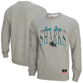 San Jose Sharks Mitchell & Ness Women's Hockey Night Sweatshirt - Heather Gray | NHL near me